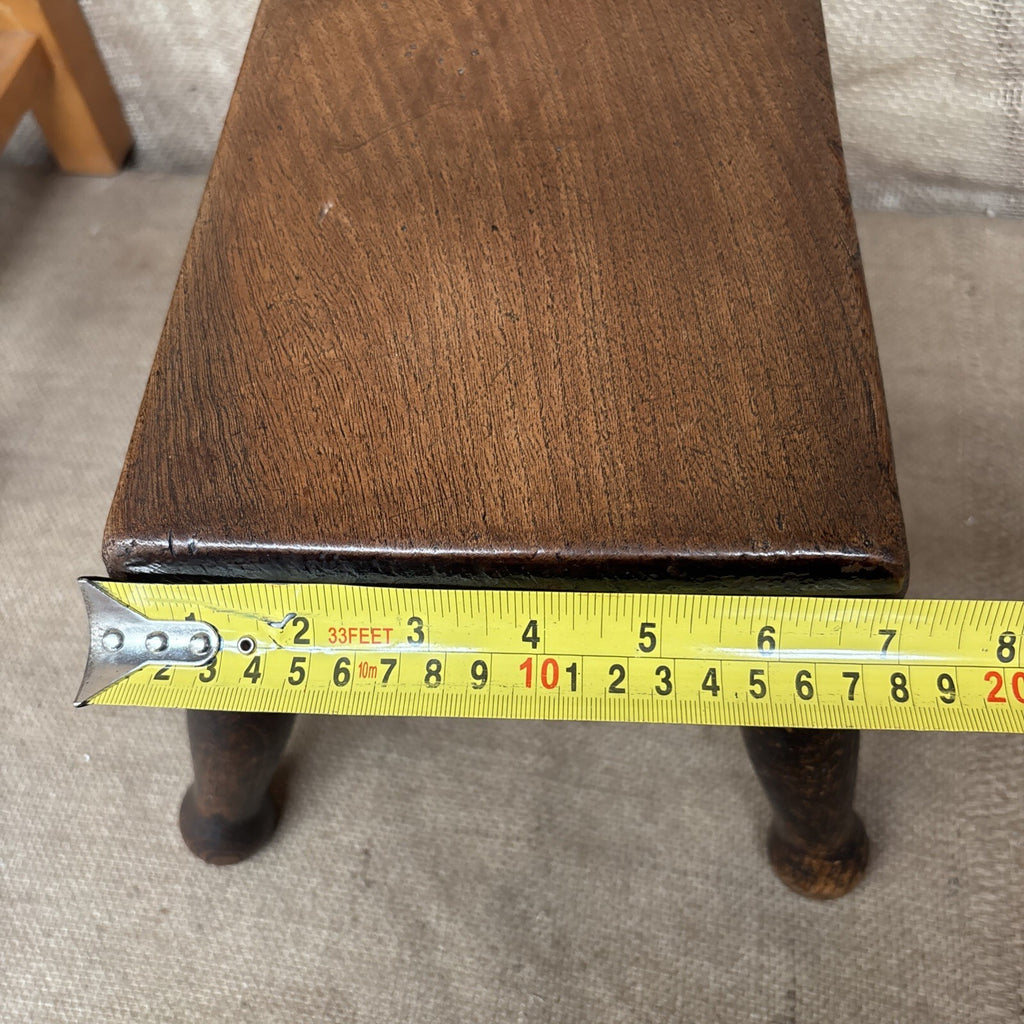 Antique Oak Stool - Farmhouse - Cottage - Plant Stand