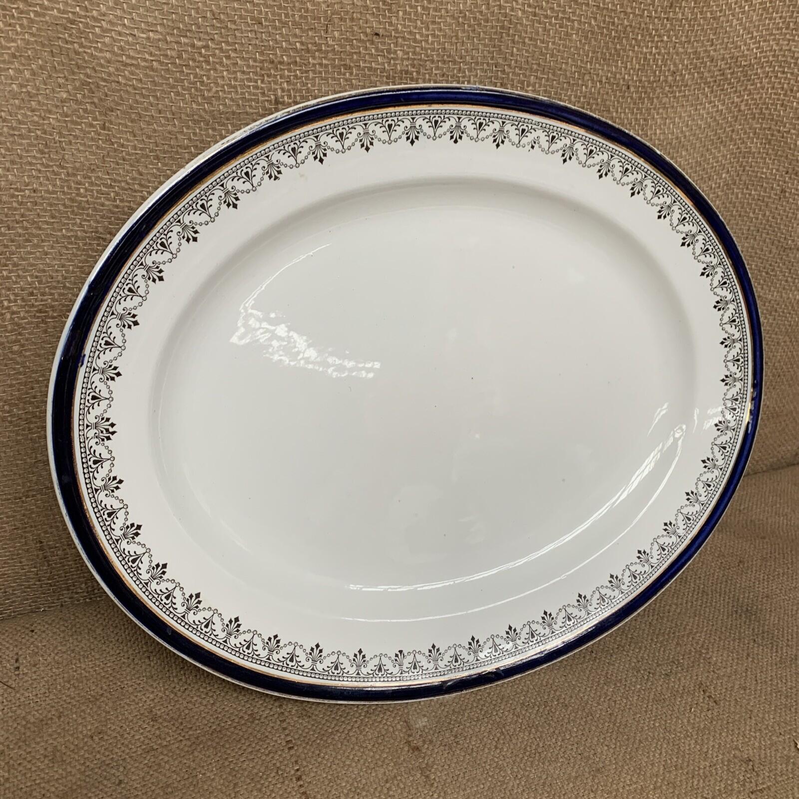 Antique Oval Platter / Plate - Wolsley - Farmhouse - Cottage