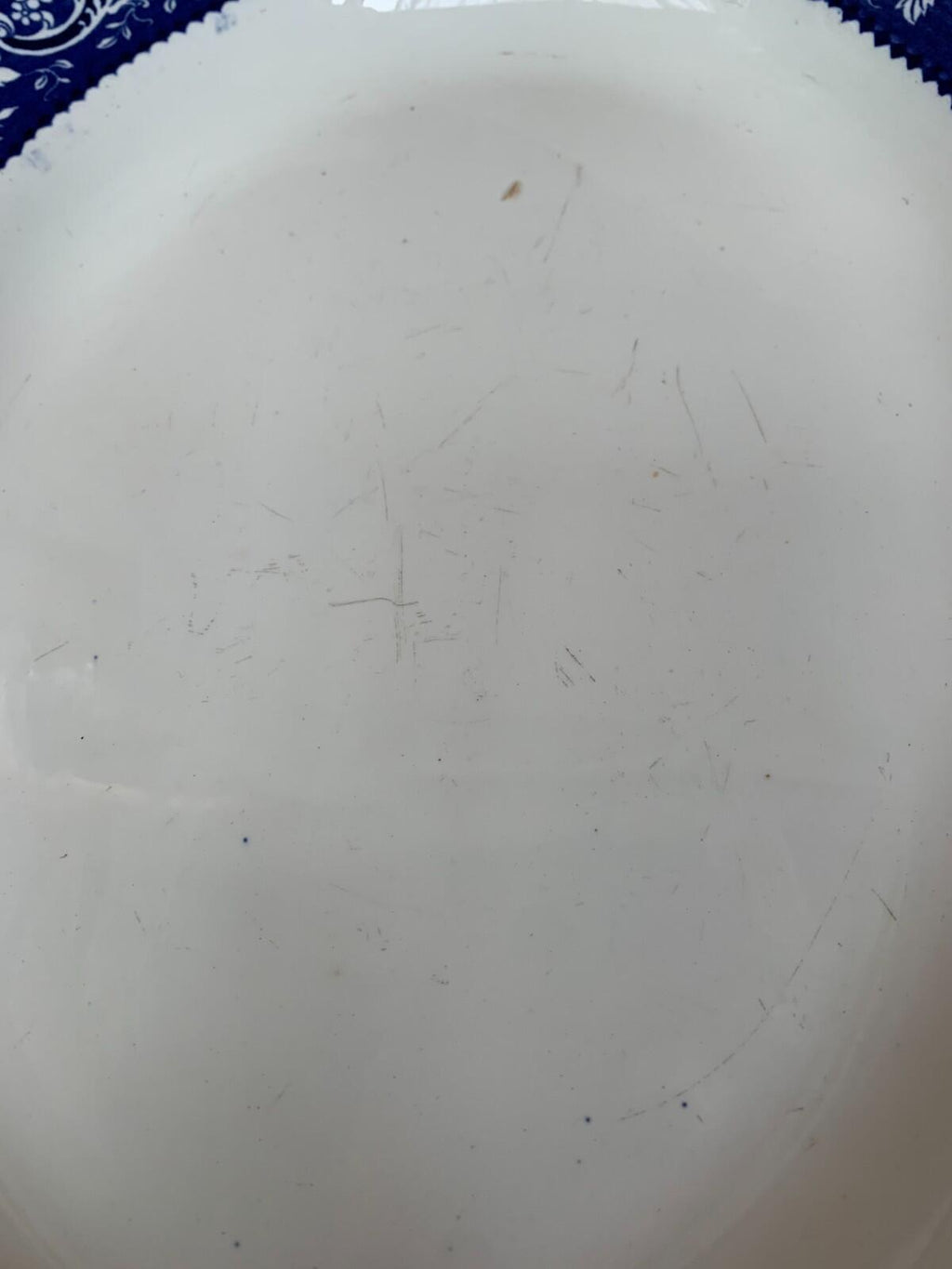 Large Alfred Meakin Oval Platter - Leighton - Blue & White - Farmhouse - Cottage