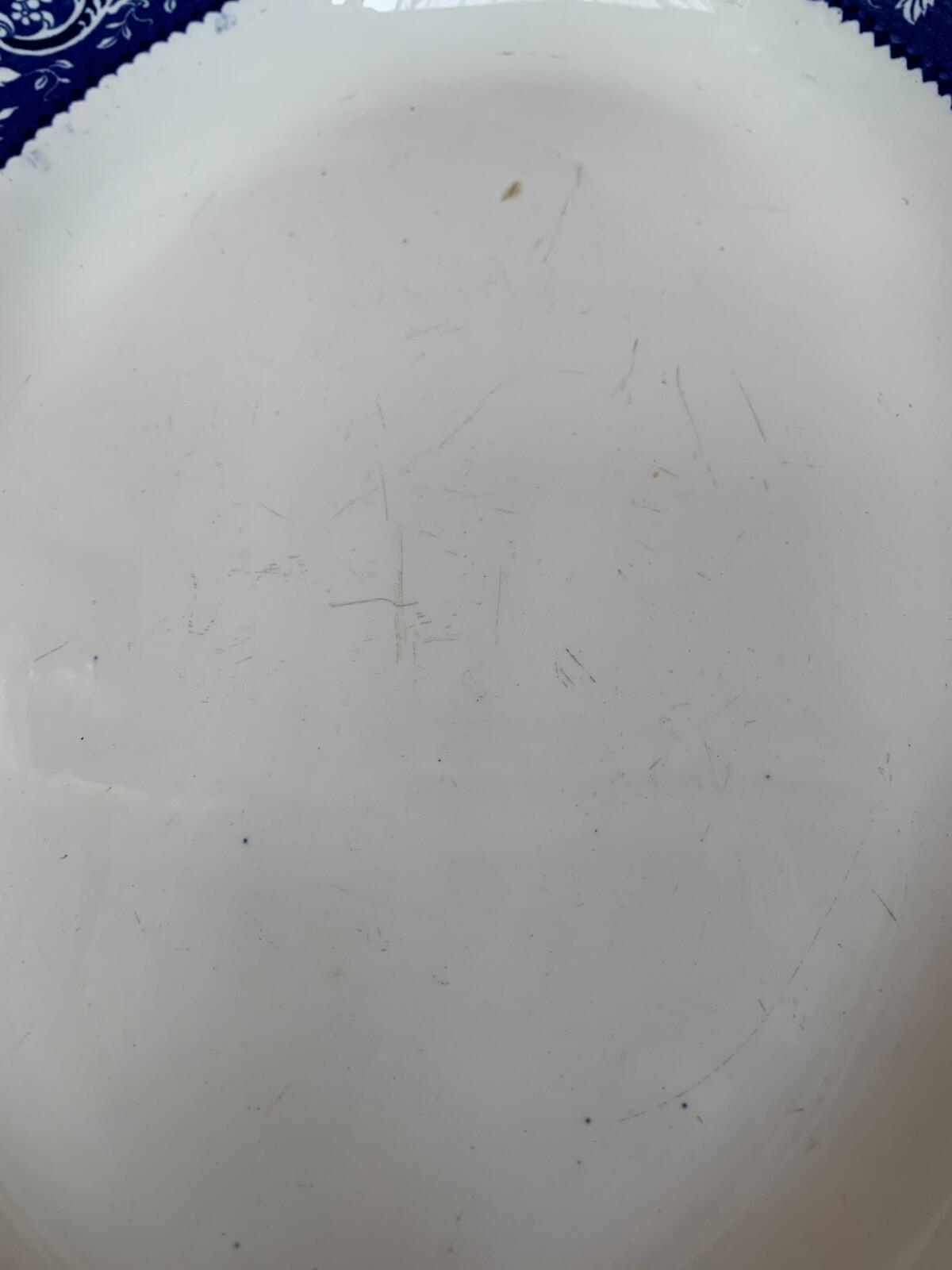 Large Alfred Meakin Oval Platter - Leighton - Blue & White - Farmhouse - Cottage