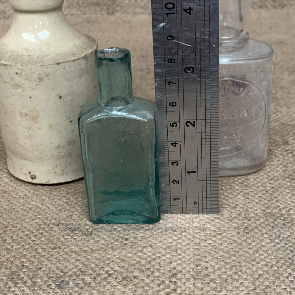 Rustic Small Bottle Trio - Bud Vase - Farmhouse Kitchen - Cottage