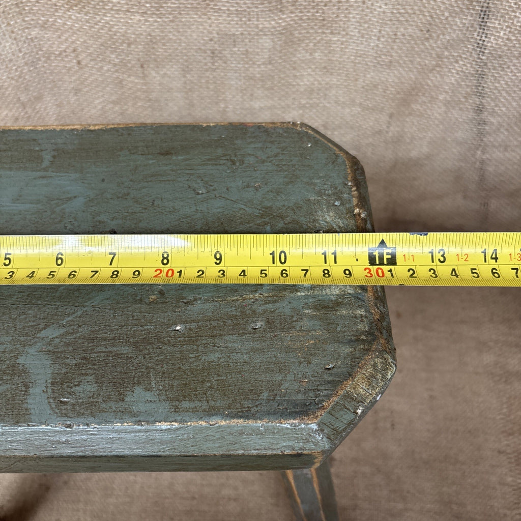 Painted Pine Stool - Farmhouse - Cottage - Plant Stand - Milking Stool