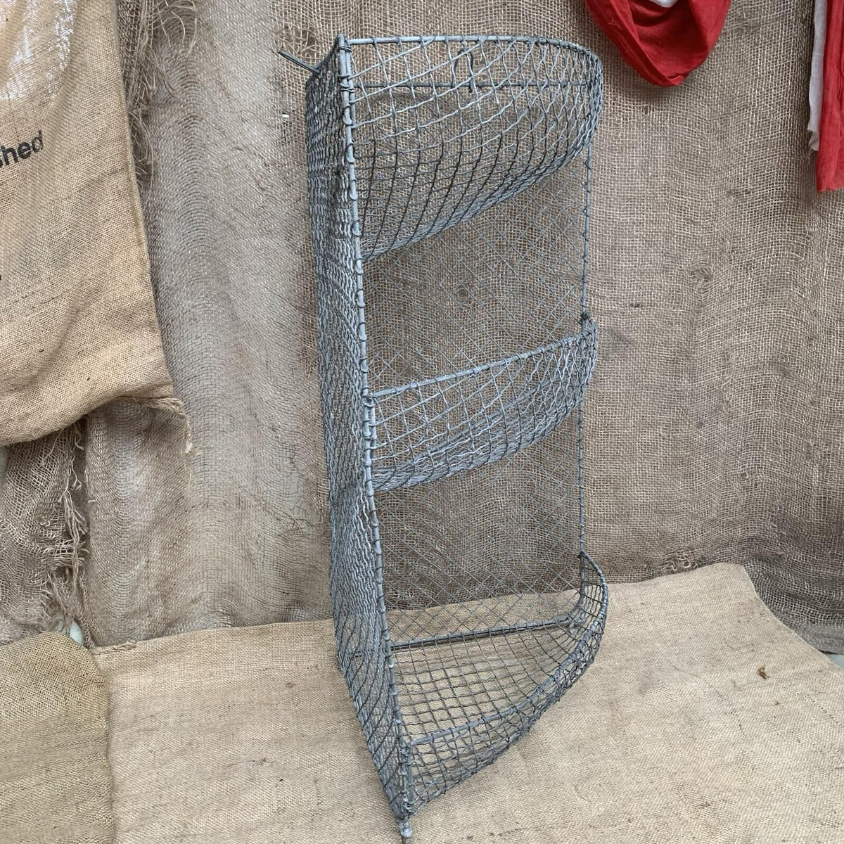 Victorian Wire Vegetable Rack - Antique - 3 Tier - Rustic - Cottage - Farmhouse