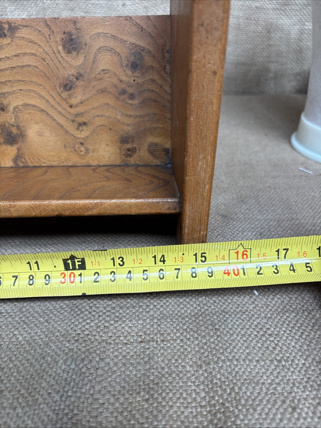 Vintage Book Trough / Shelf / Rack / Rest / Elm - Farmhouse Cottage