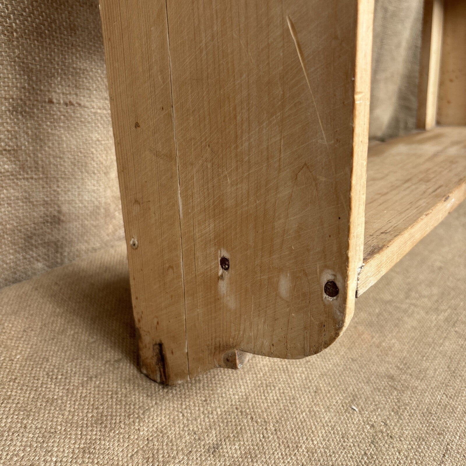 Pine Wall Hanging Shelves 3 Tier Farmhouse - Cottage - Antique- Vintage