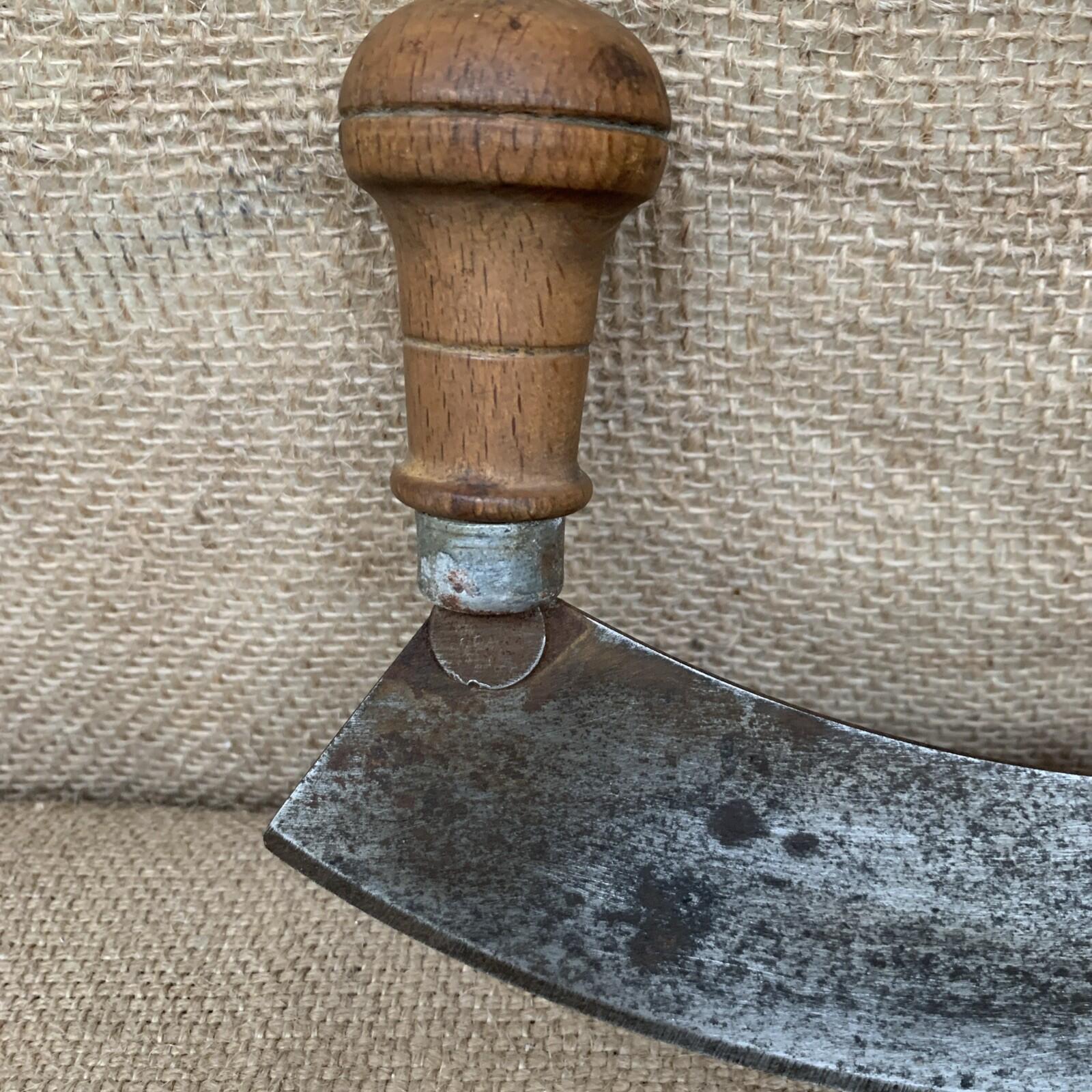 Victorian Chopper With Double Wooden Handle - Kitchenalia - Farmhouse - Herb