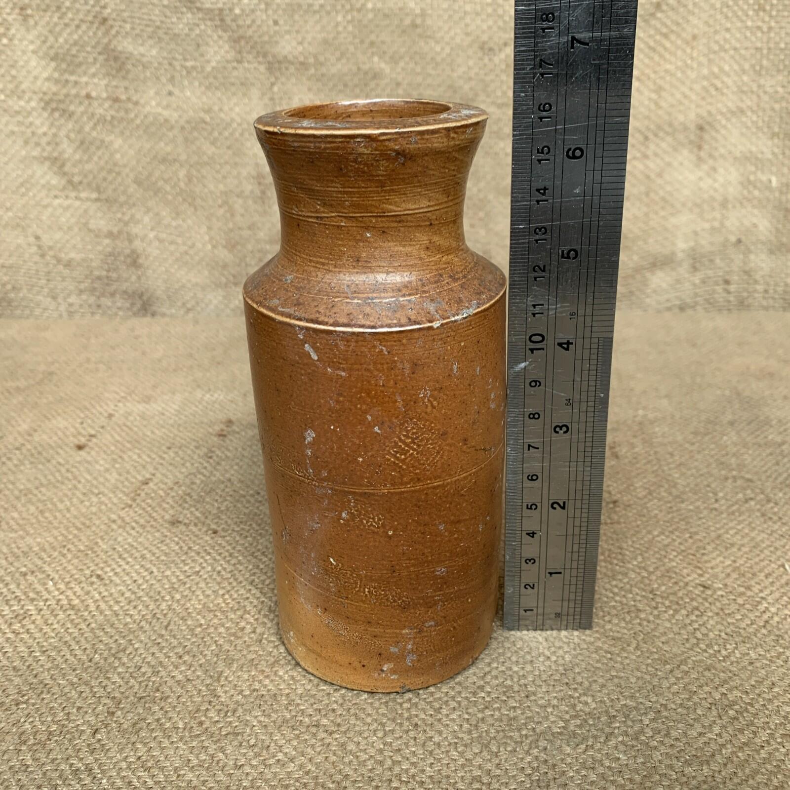 Rustic Stoneware Bottle / Vase - Cottage Decor - Farmhouse