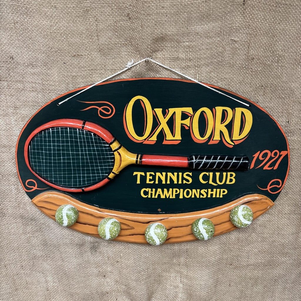 Tennis Hand Painted Sign - 3D - Oxford - 1927 - Wimbledon