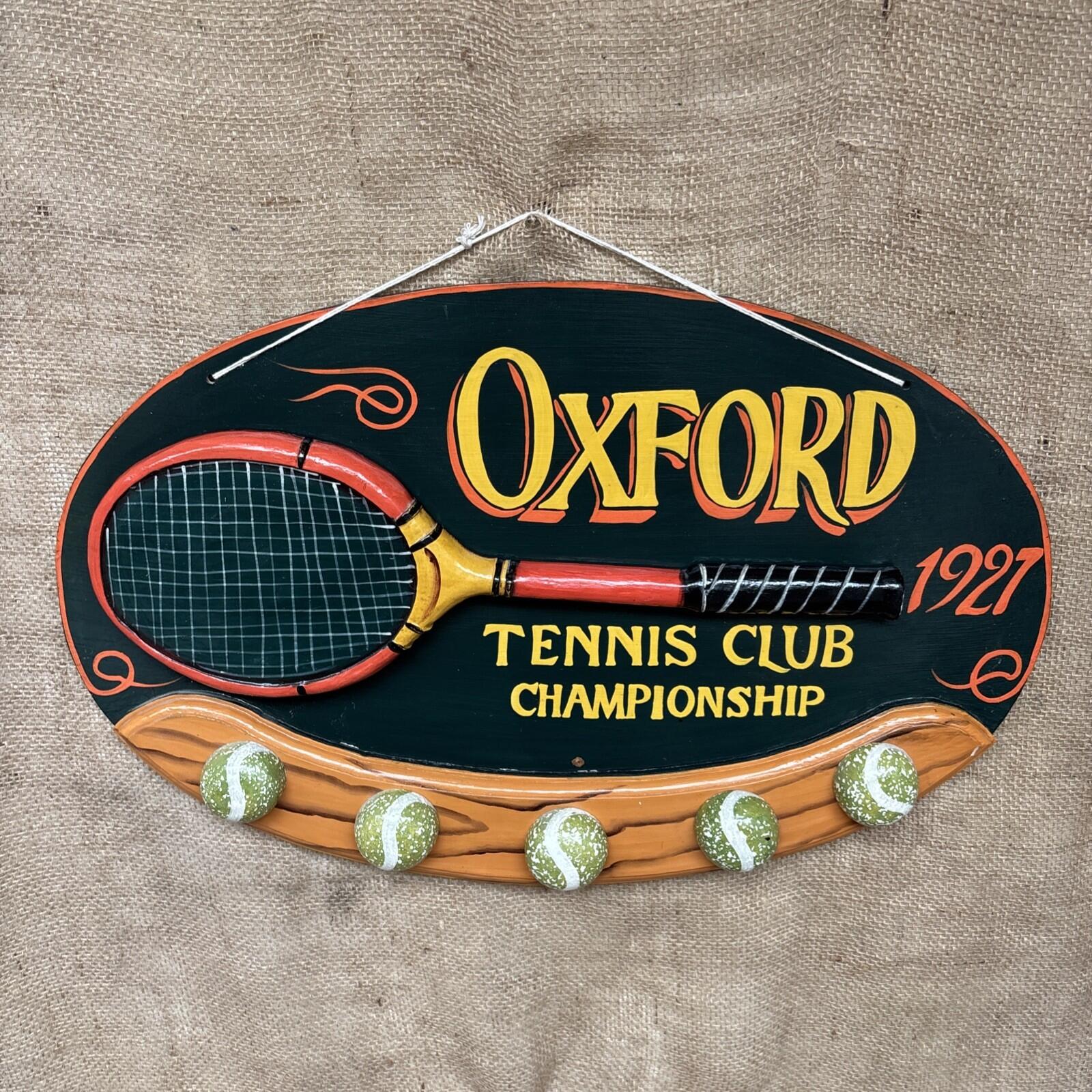 Tennis Hand Painted Sign - 3D - Oxford - 1927 - Wimbledon