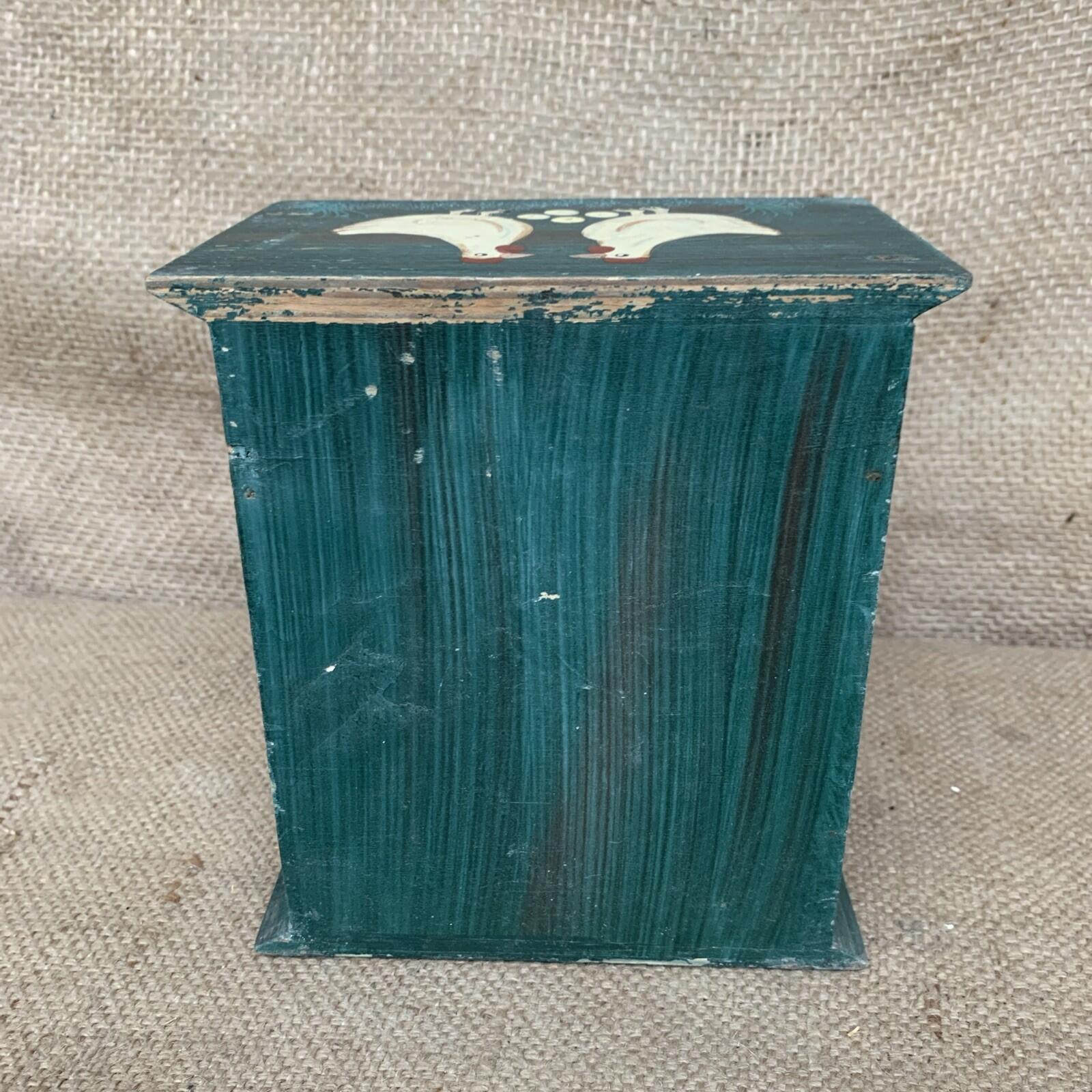 Hand Painted Small Drawers With Chickens - Farmhouse- Cottagecore