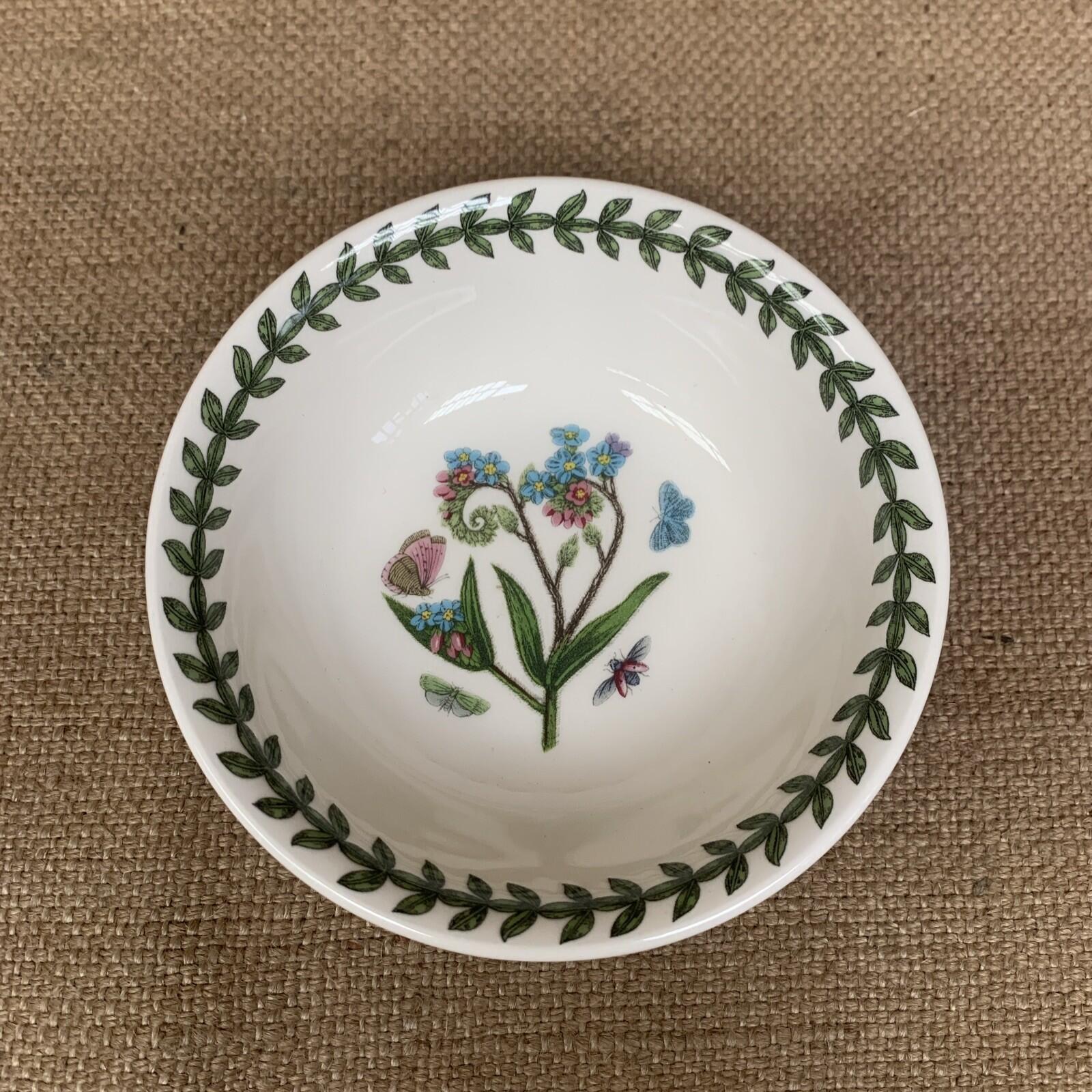 Portmeirion Botanic Garden 13cm Bowl, Forget Me Not Flower & Butterfly