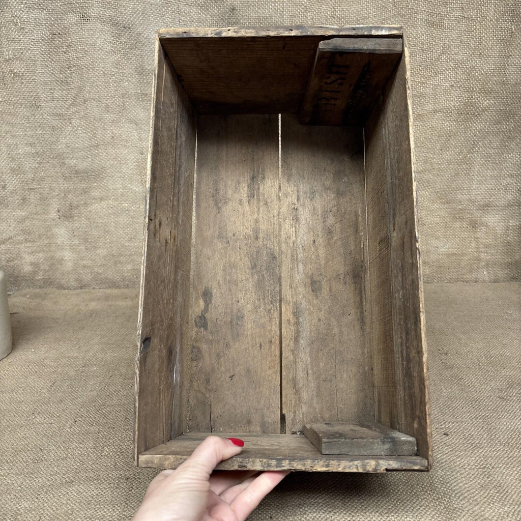 Vintage Wooden Produce Box - Guernsey - Farmhouse - Cottage - Garden - Rustic