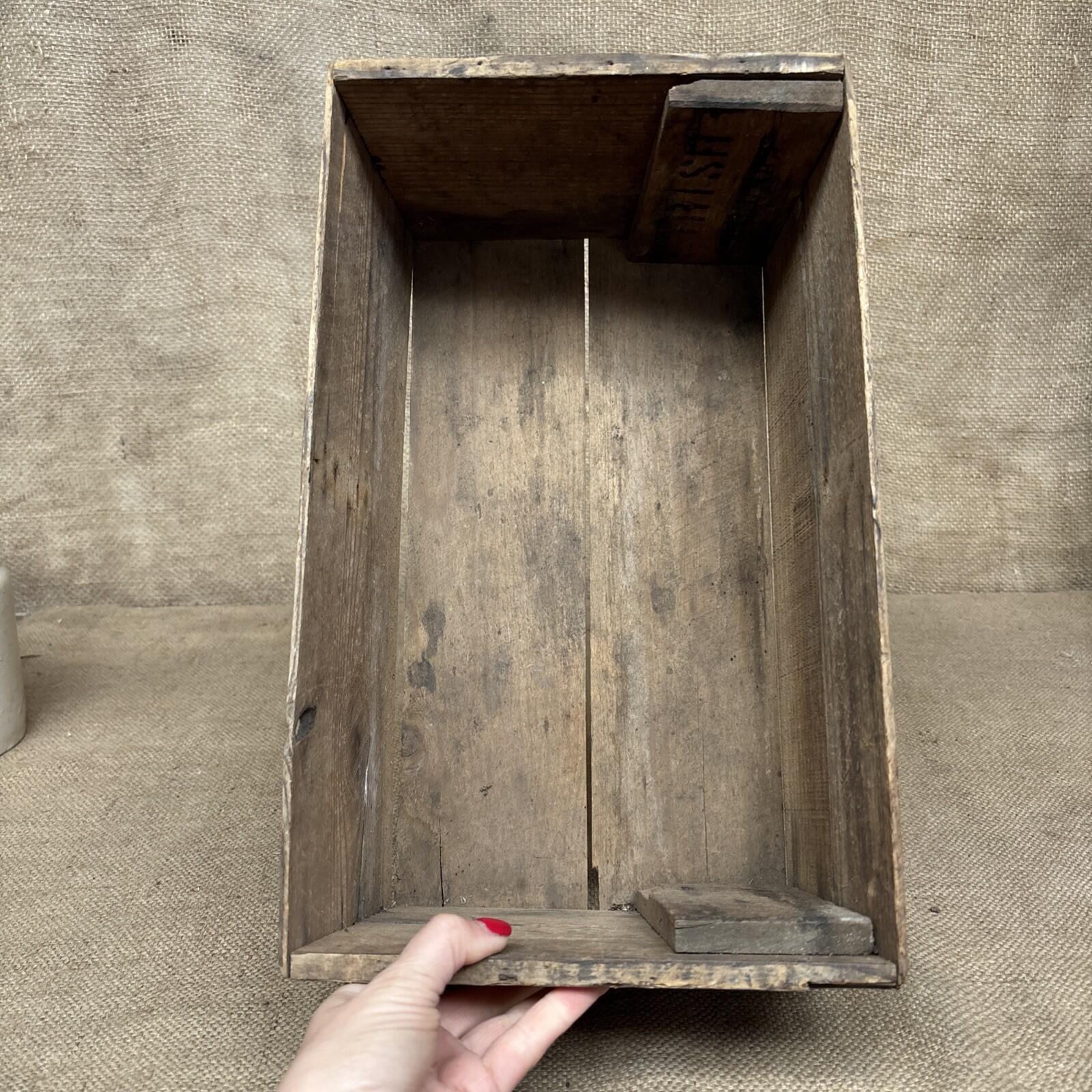 Vintage Wooden Produce Box - Guernsey - Farmhouse - Cottage - Garden - Rustic