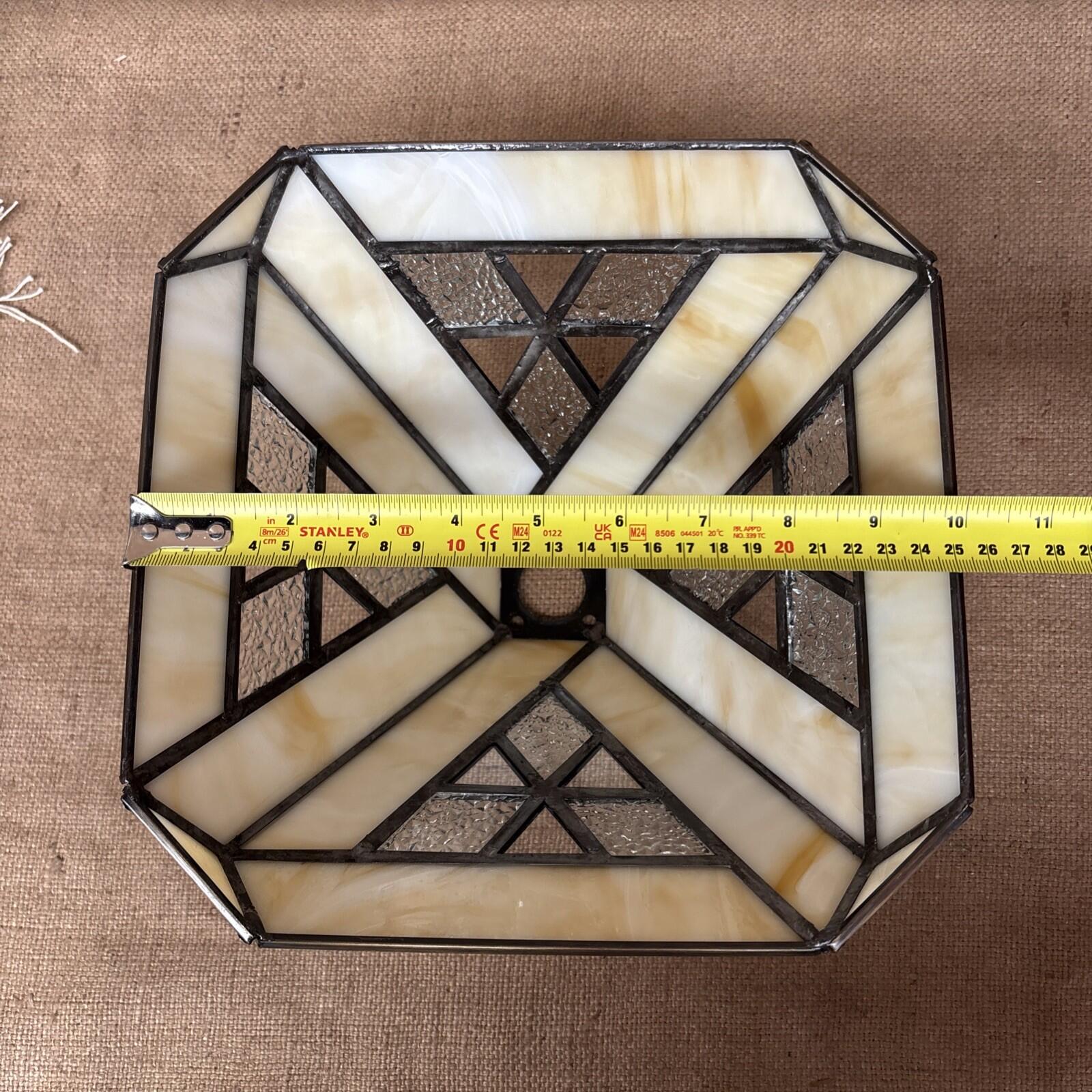 Leaded Glass Lamp Shade / Ceiling Shade