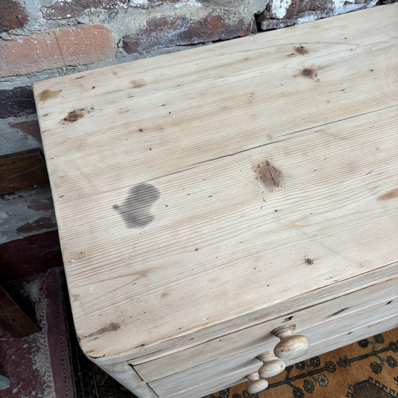 Pine Chest Of Drawers - Victorian - Antique - Cottage