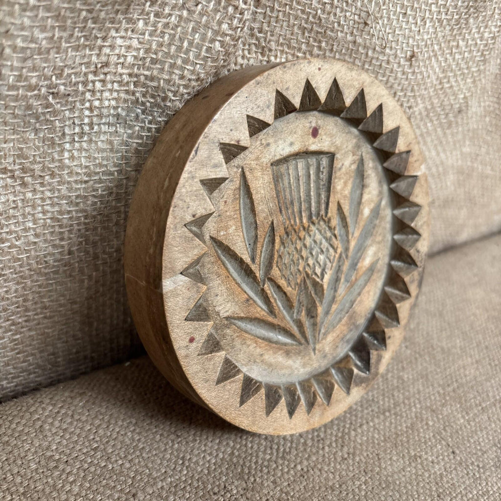 Antique Carved Wooden Shortbread Mould - Kitchenalia - Farmhouse Kitchen