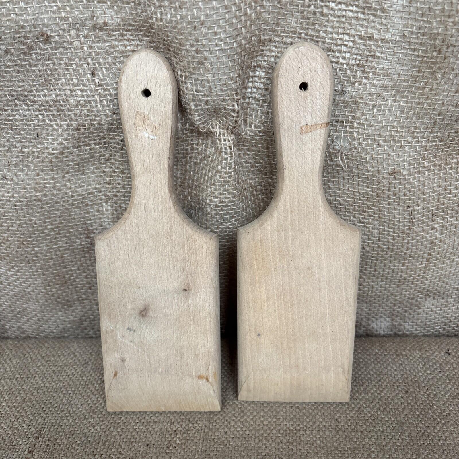 Vintage Wooden Butter Pats / Paddles / English Kitchenalia / Large / Farmhouse 2