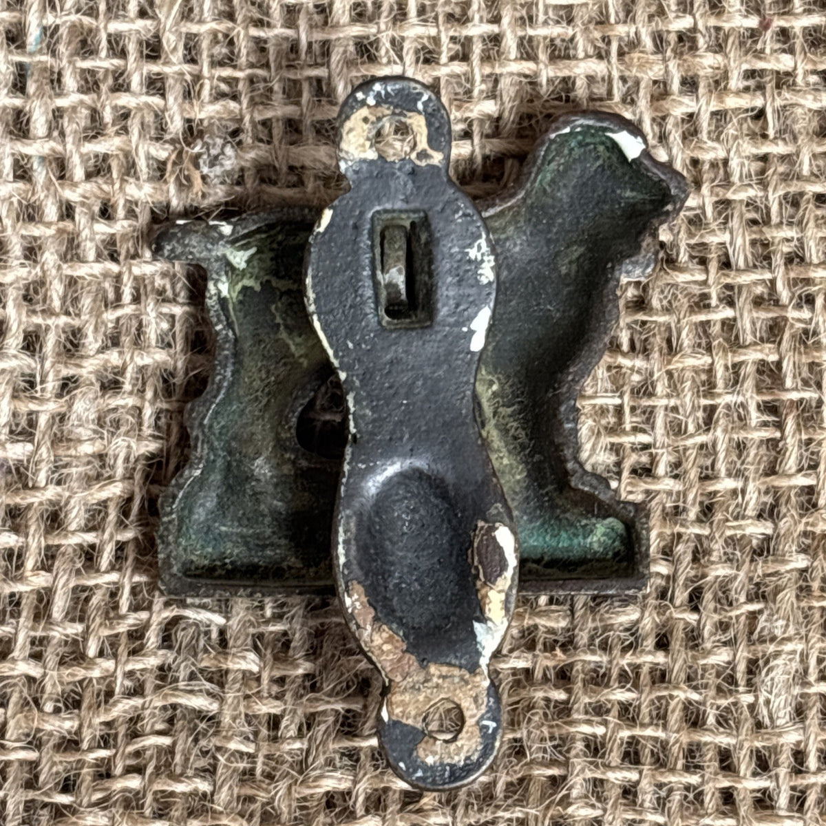 Small Vintage Brass Door Knocker - Spaniel