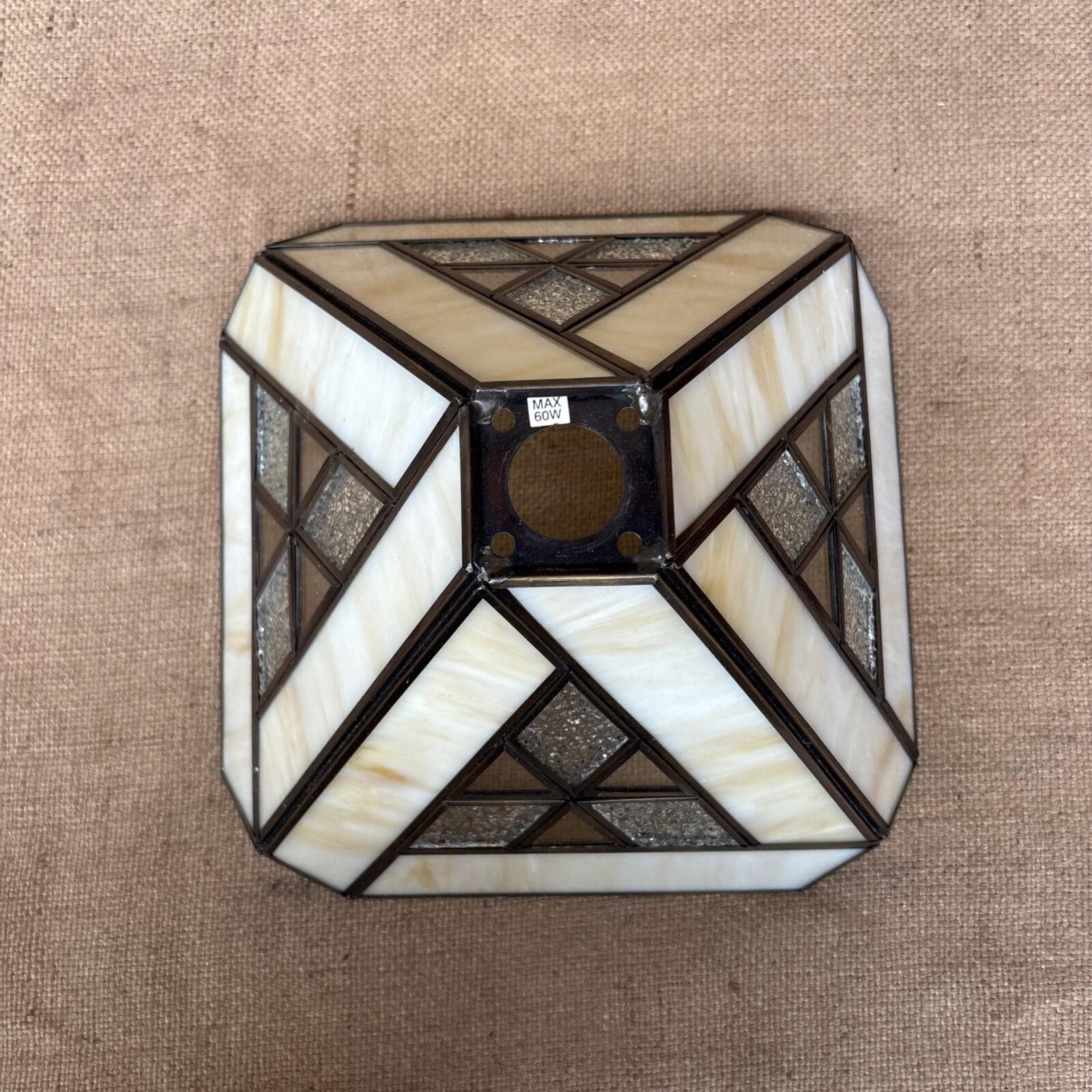 Leaded Glass Lamp Shade / Ceiling Shade