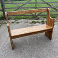Antique Pine Pew / Bench / Farmhouse / Cottage / Boot Room / 4ft