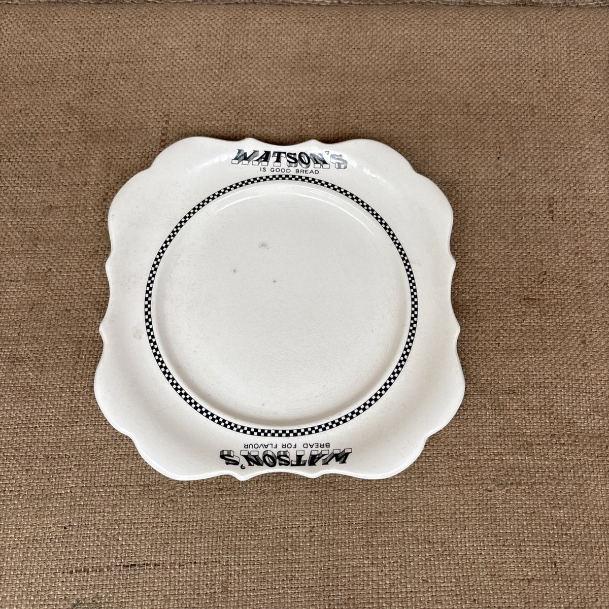 Watson’s Bread Advertising Plate - Kitchenalia -