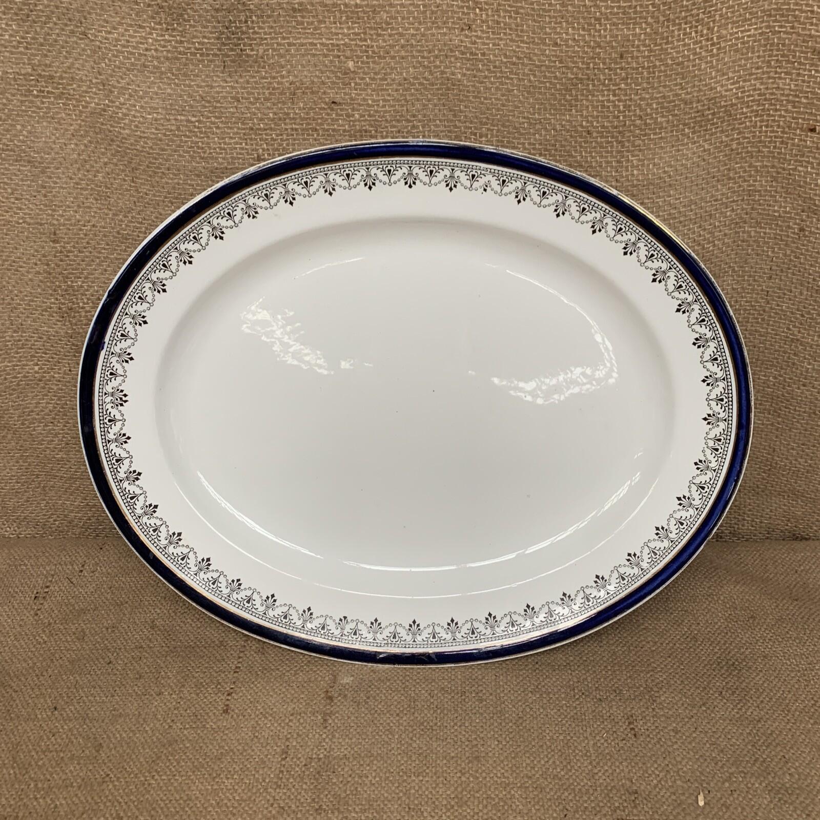 Antique Oval Platter / Plate - Wolsley - Farmhouse - Cottage