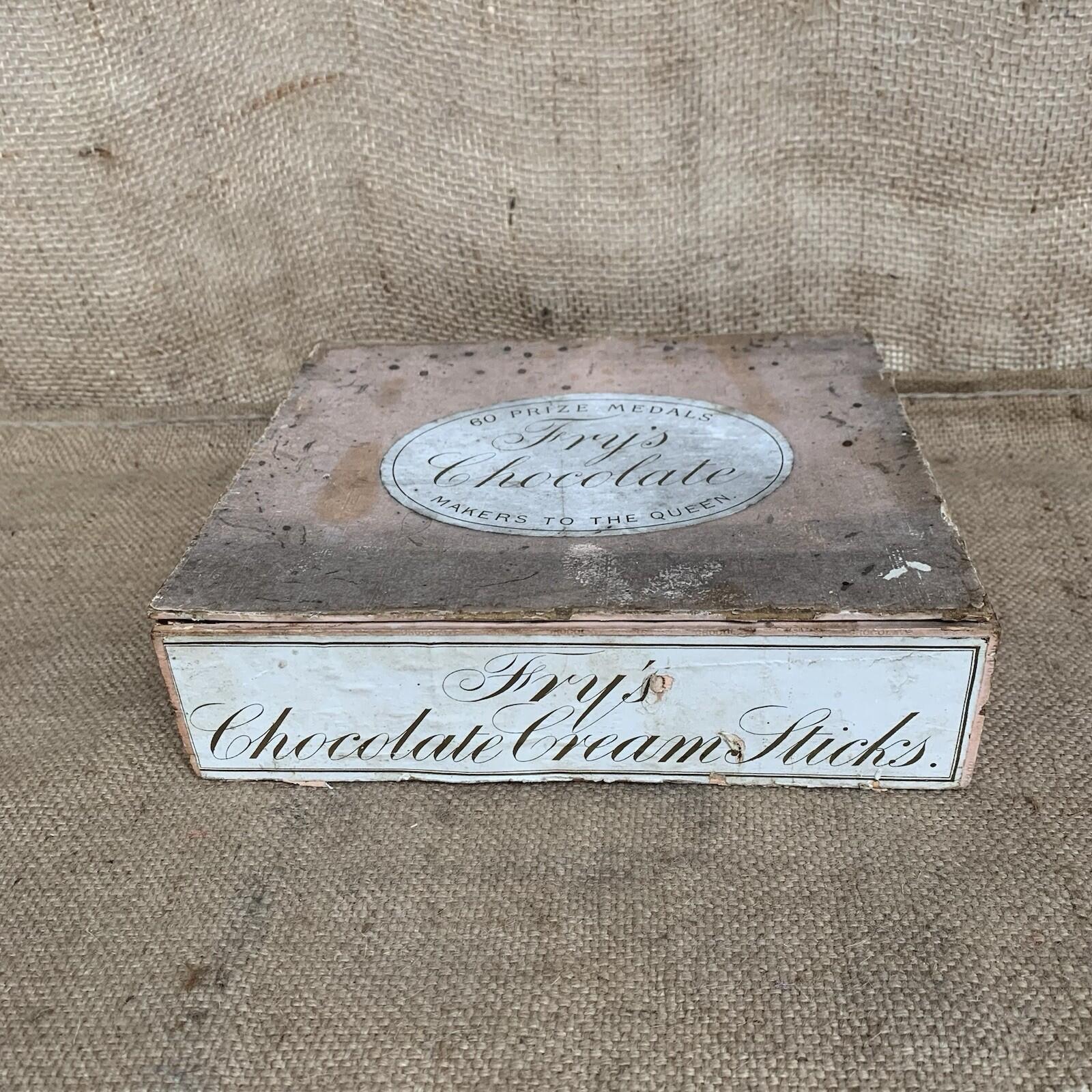 Fry’s Chocolate Cream Sticks - Antique Box - Vintage Advertising