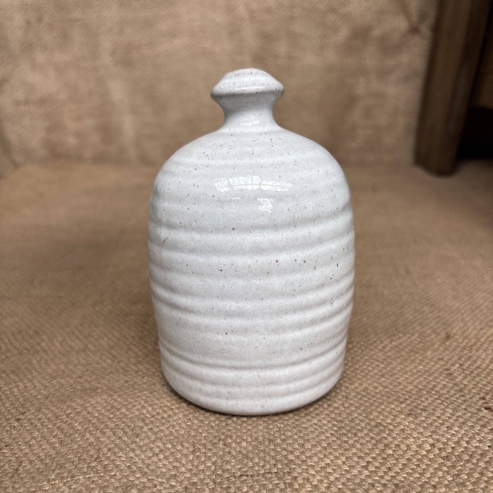Studio Pottery Salt Pig Rustic Countryware Farmhouse Cottage