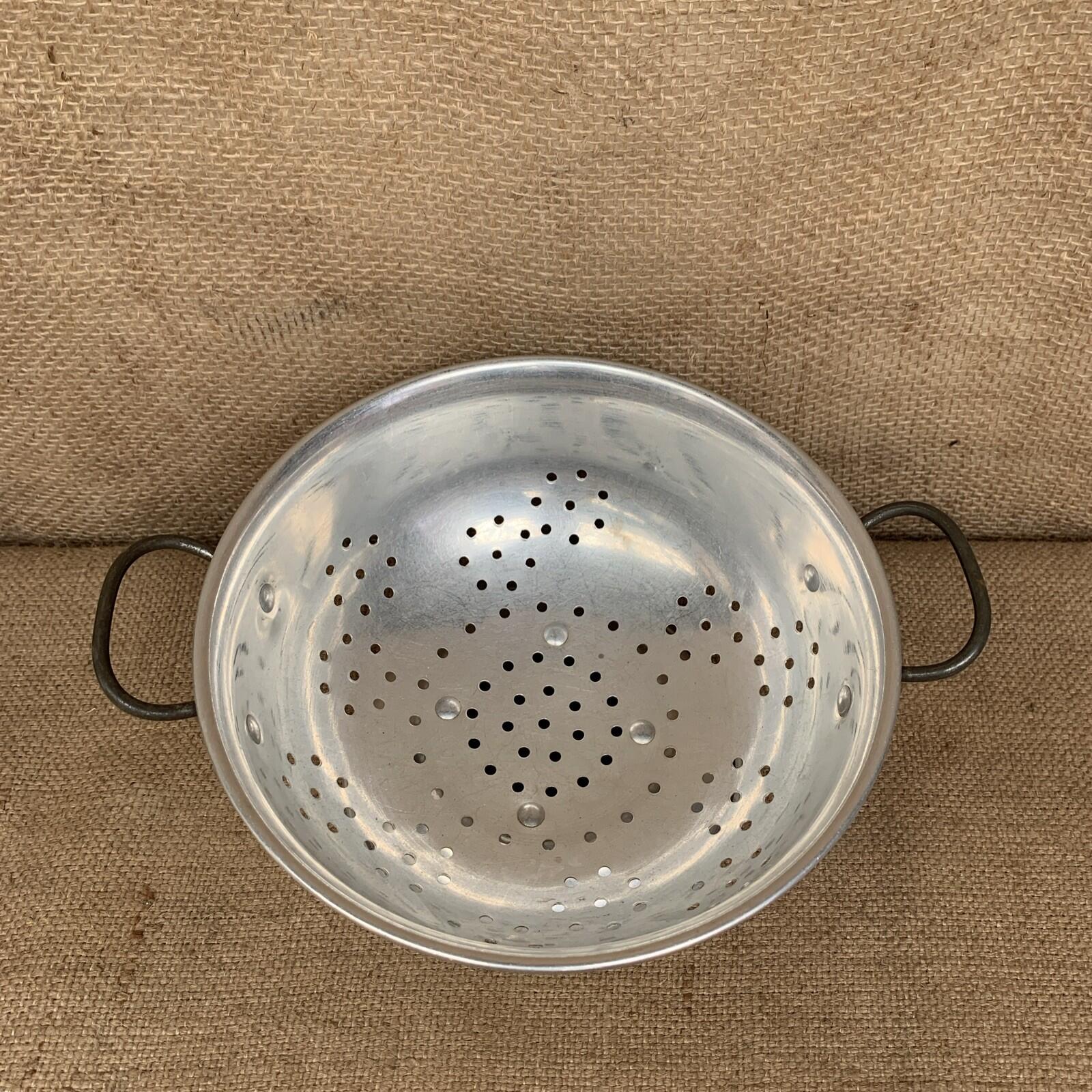 Vintage Aluminium Colander With Handles - 40’s  - Farmhouse - Cottage
