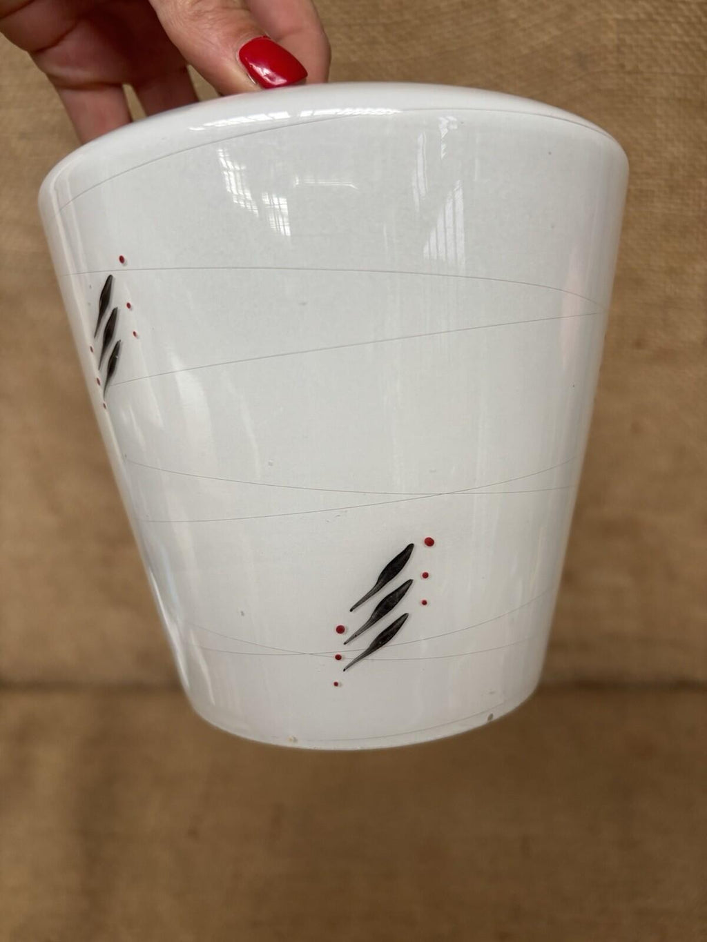 Vintage Milk Glass 50’s Light Shade - Retro