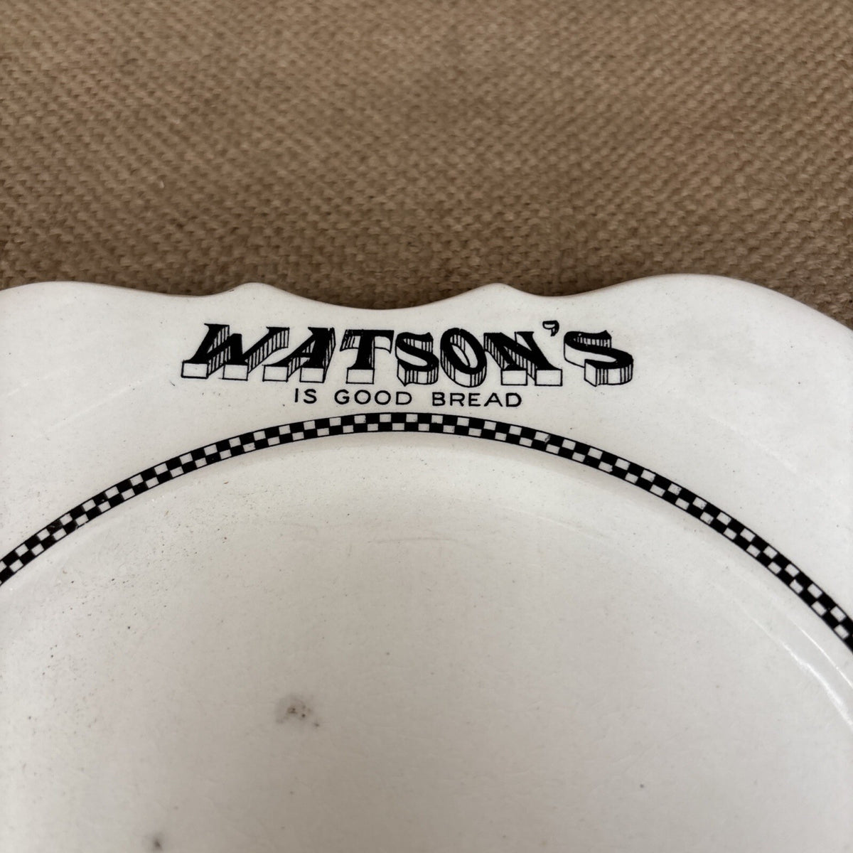 Watson’s Bread Advertising Plate - Kitchenalia -