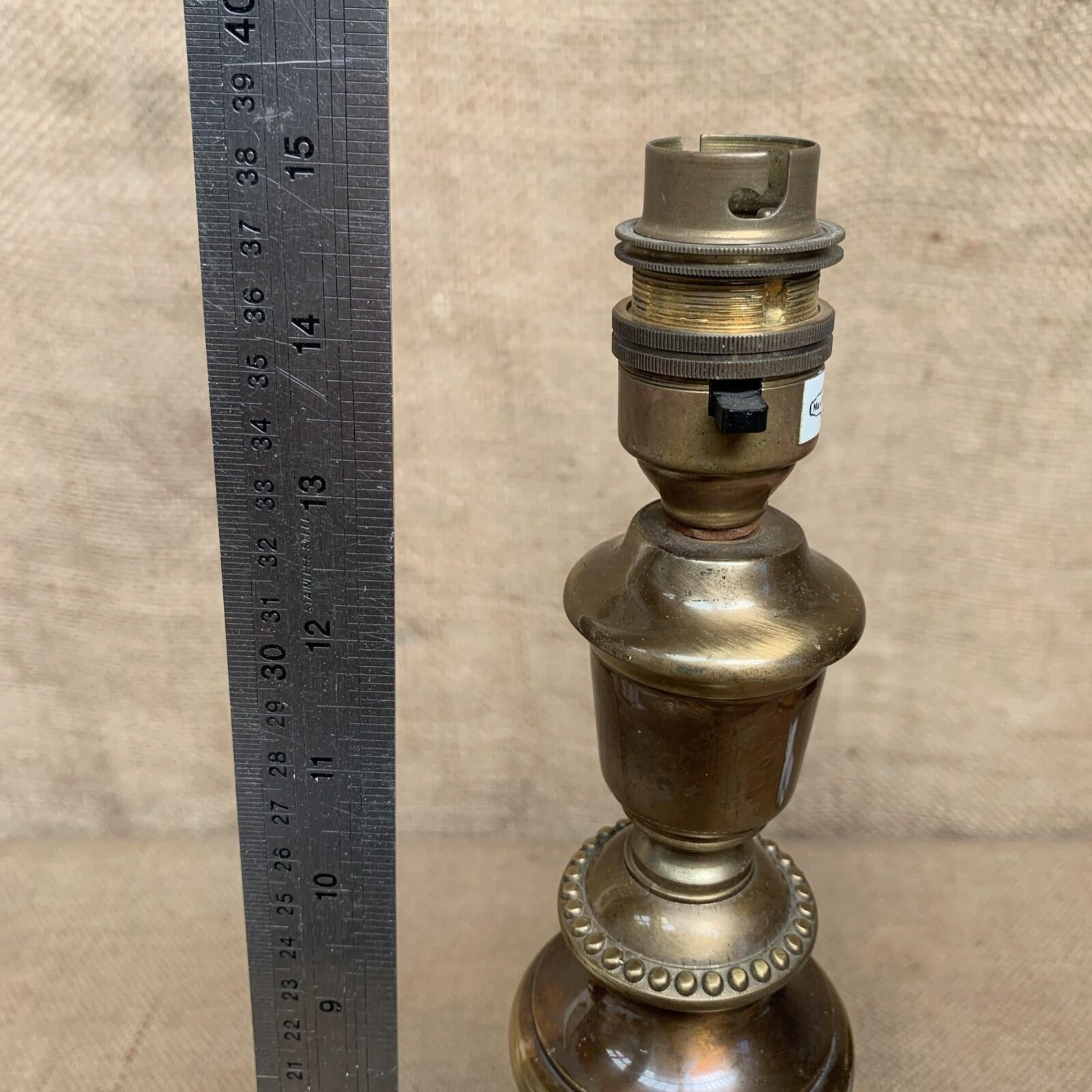 Vintage Table Lamp Bronze Effect Brushed Metal - Cottage - Farmhouse