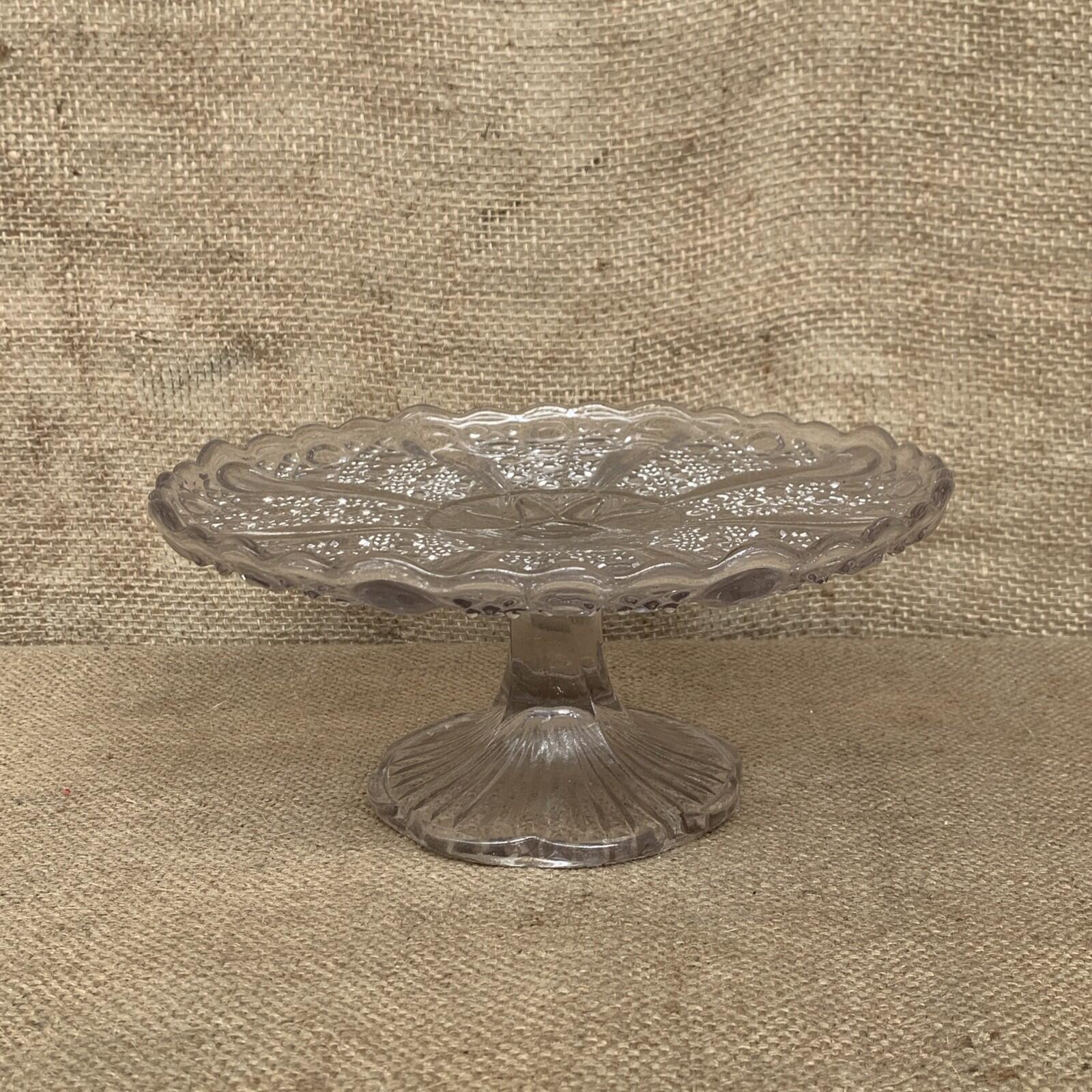 Glass Cake Stand - Vintage - Cottage Kitchen - Farmhouse- Afternoon Tea