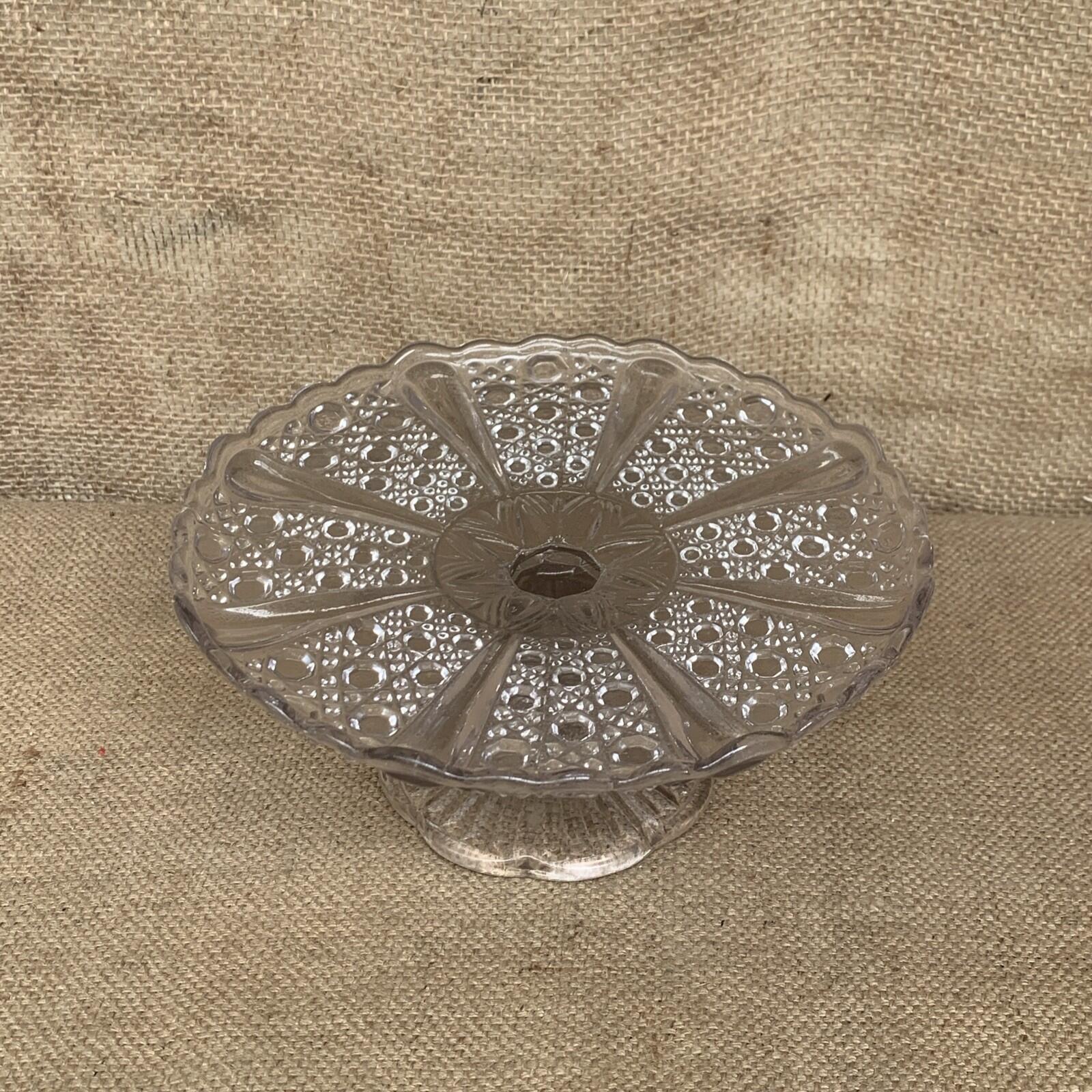 Glass Cake Stand - Vintage - Cottage Kitchen - Farmhouse- Afternoon Tea