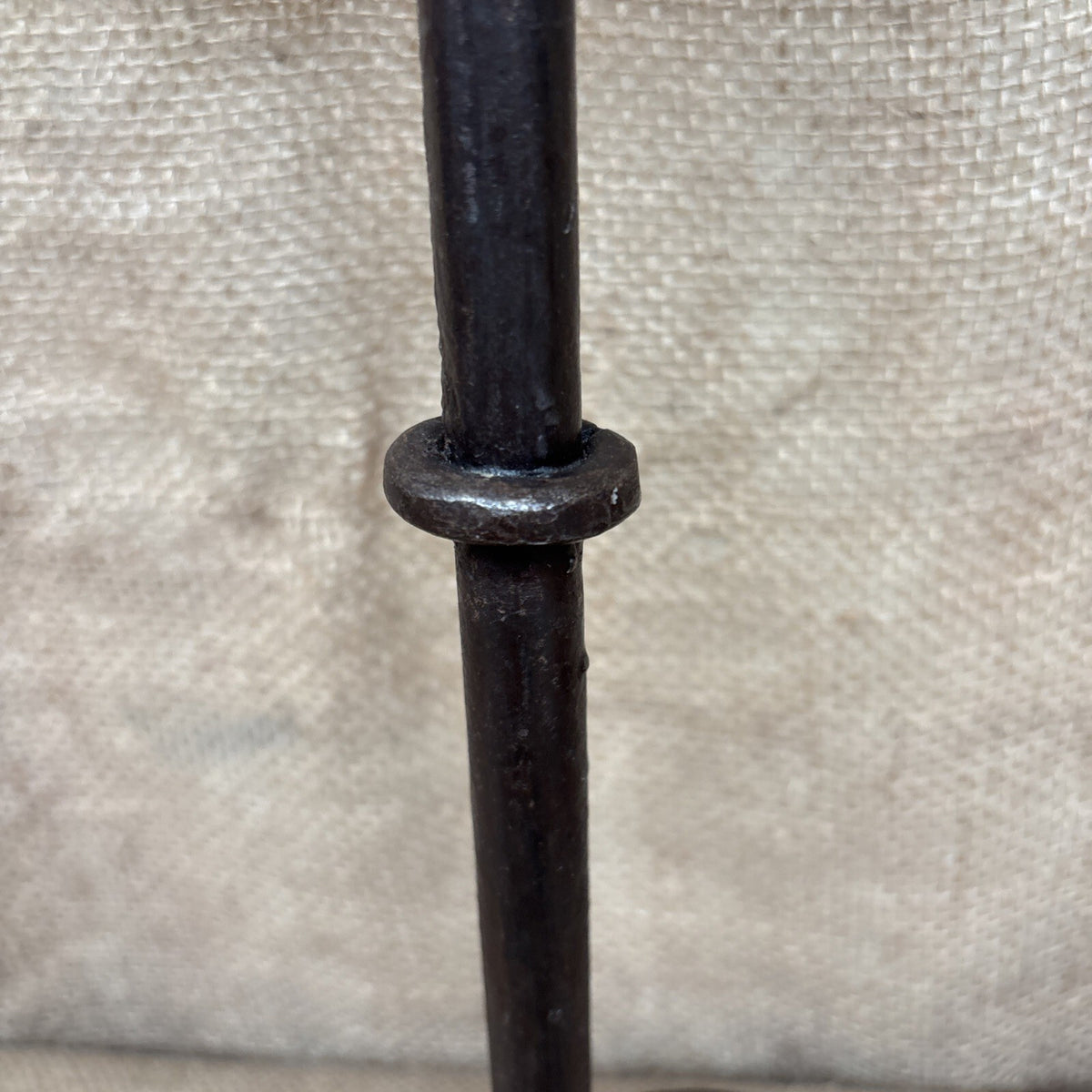 Wrought Iron Candle Holders - Pair - Gothic - Medieval Style - Pillar Candle