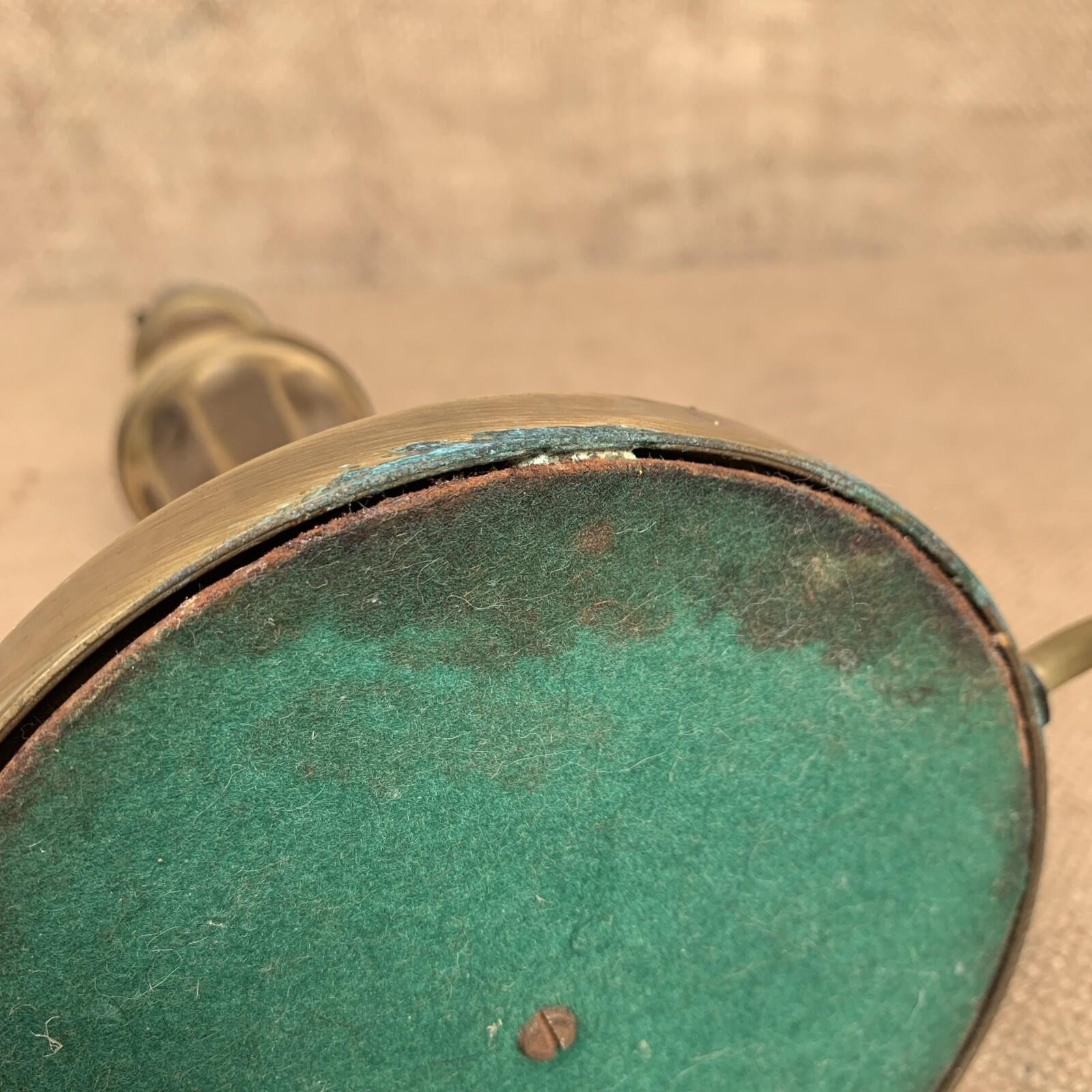 Vintage Table Lamp Bronze Effect Brushed Metal - Cottage - Farmhouse