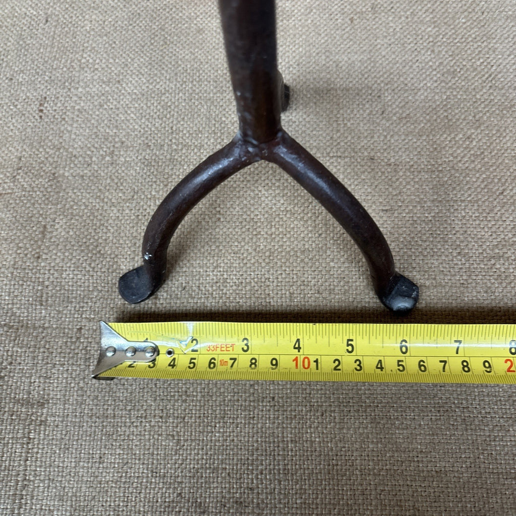 Wrought Iron Candle Holders - Pair - Gothic - Medieval Style - Pillar Candle