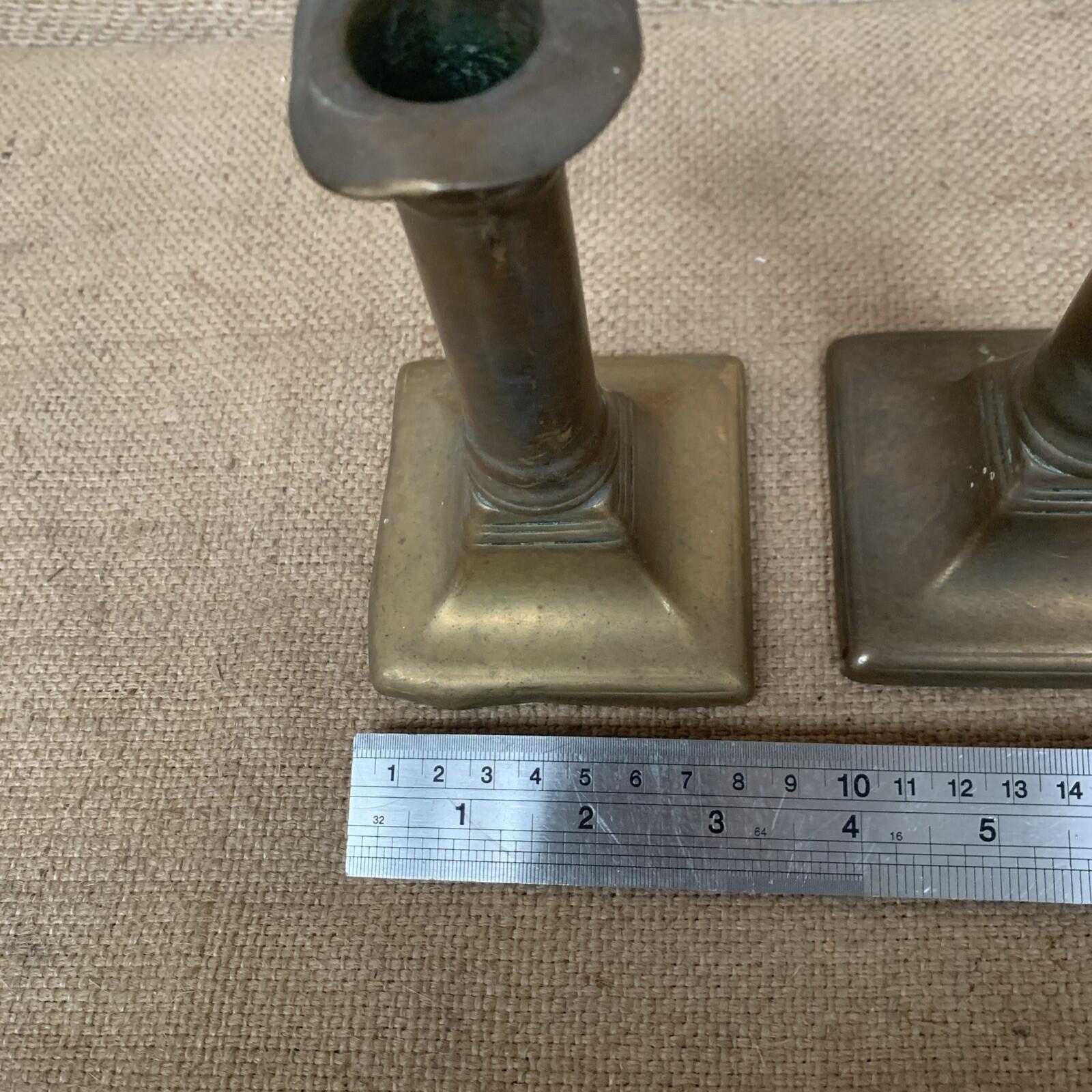 Early Brass Candle Sticks - Rustic - Farmhouse- Prop