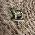 Small Vintage Brass Door Knocker - Spaniel