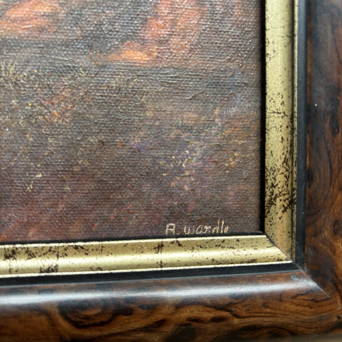 Vintage Hunting Scene Print - Framed - A Wardle