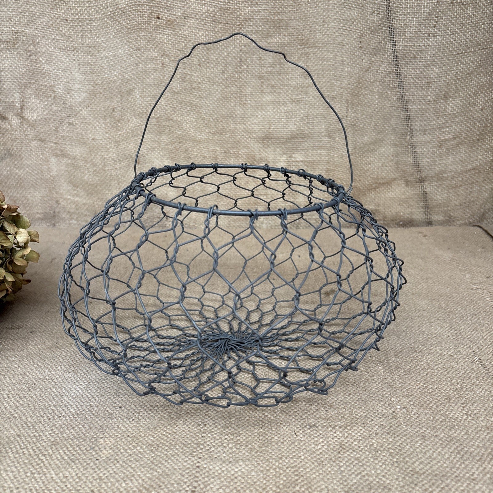 Wire Egg Basket - Large - Chicken Wire - French Style