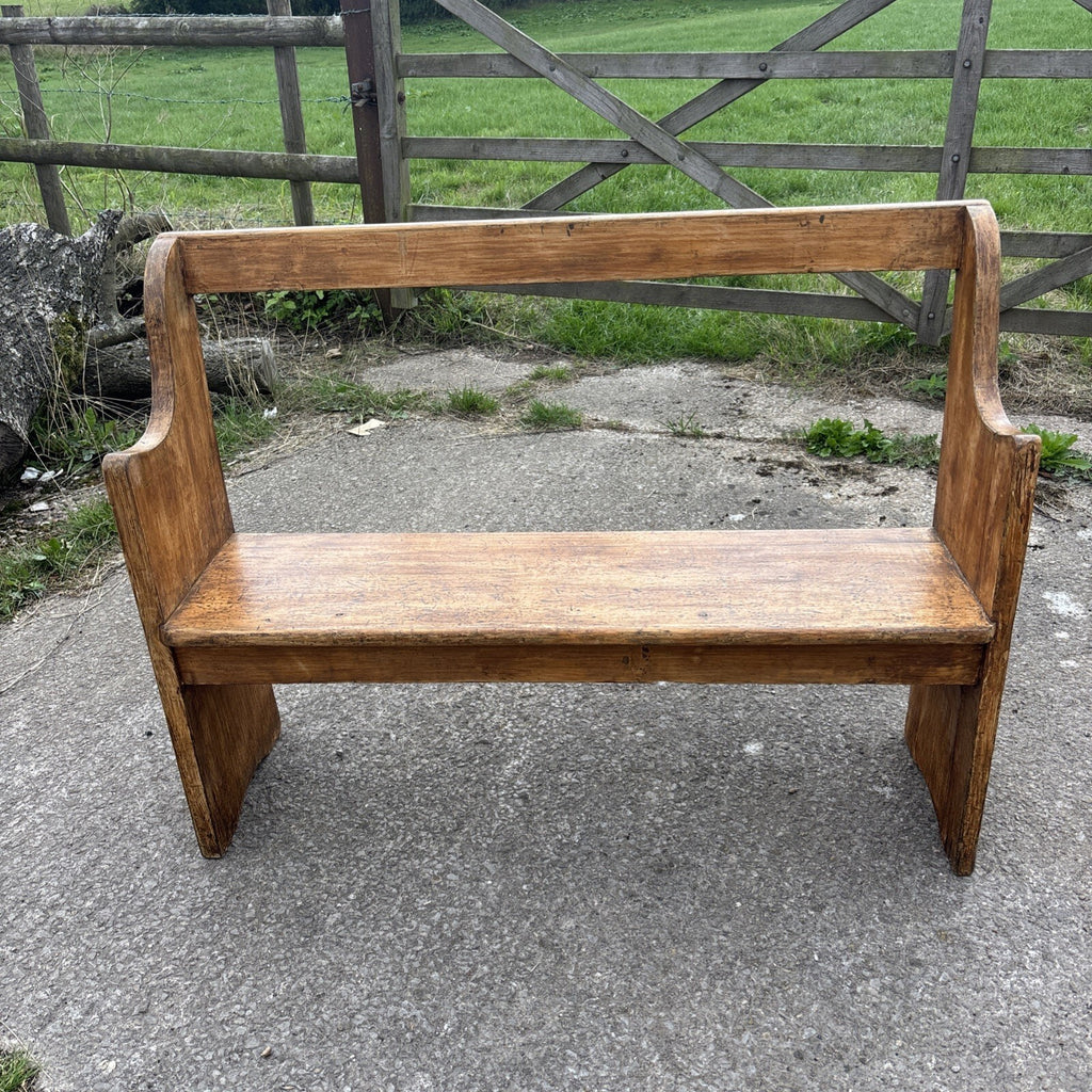 Antique Pine Pew / Bench / Farmhouse / Cottage / Boot Room / 4ft