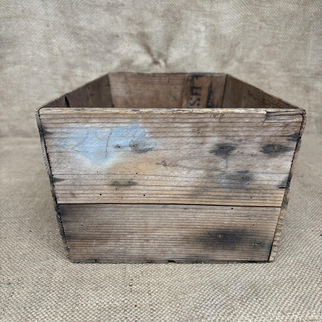 Vintage Wooden Produce Box - Guernsey - Farmhouse - Cottage - Garden - Rustic
