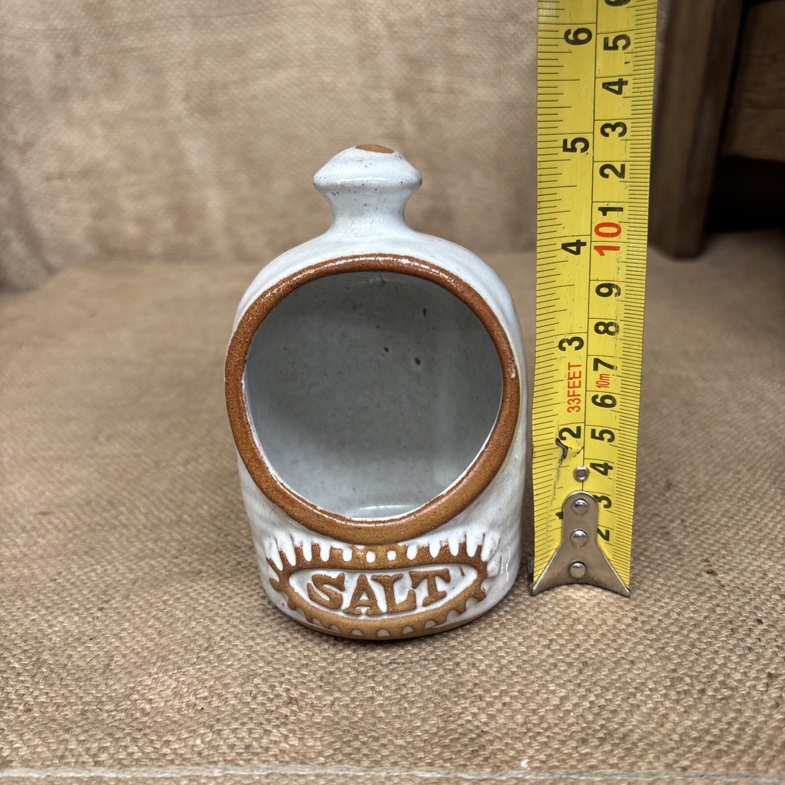 Studio Pottery Salt Pig Rustic Countryware Farmhouse Cottage