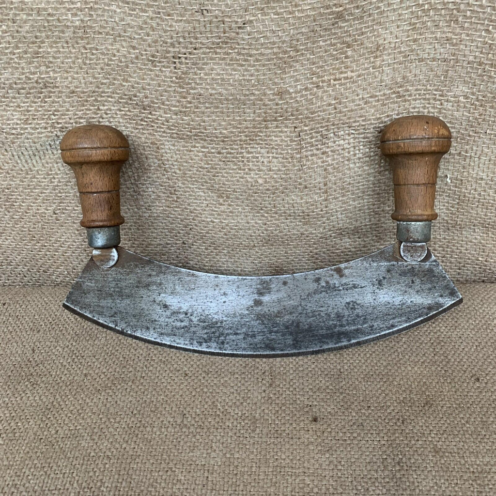 Victorian Chopper With Double Wooden Handle - Kitchenalia - Farmhouse - Herb
