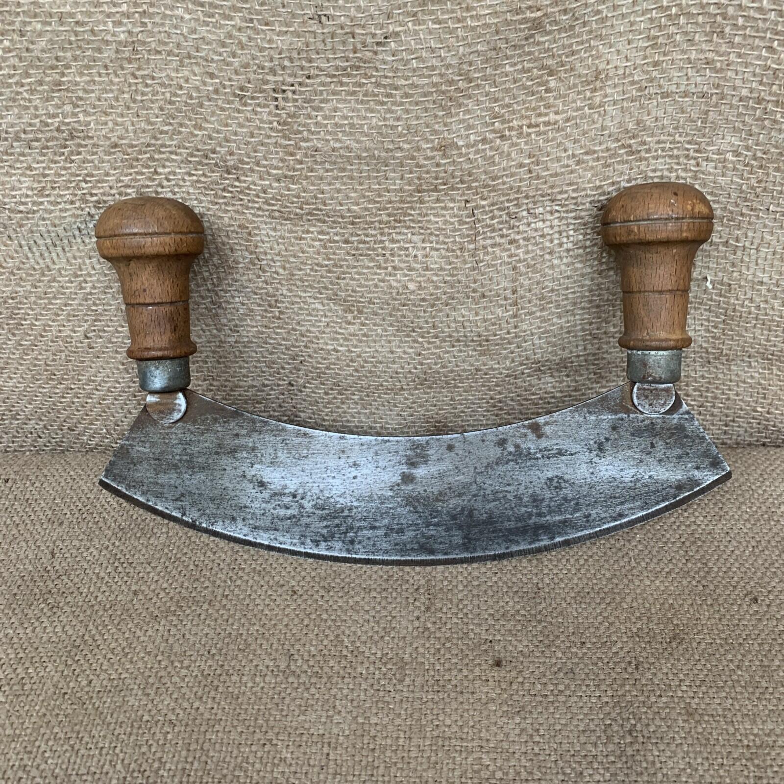 Victorian Chopper With Double Wooden Handle - Kitchenalia - Farmhouse - Herb