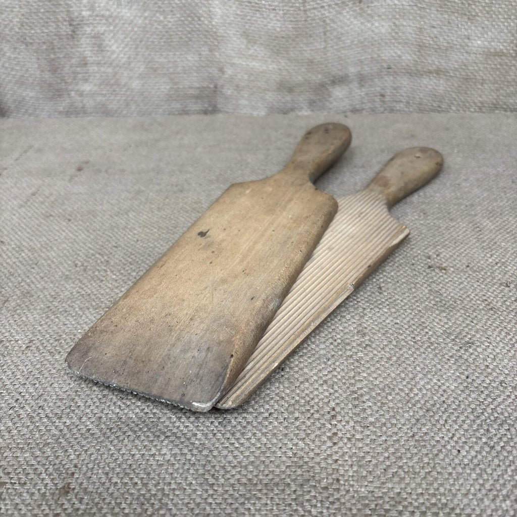 Vintage Wooden Butter Pats / Paddles / English Kitchenalia / Large / Farmhouse