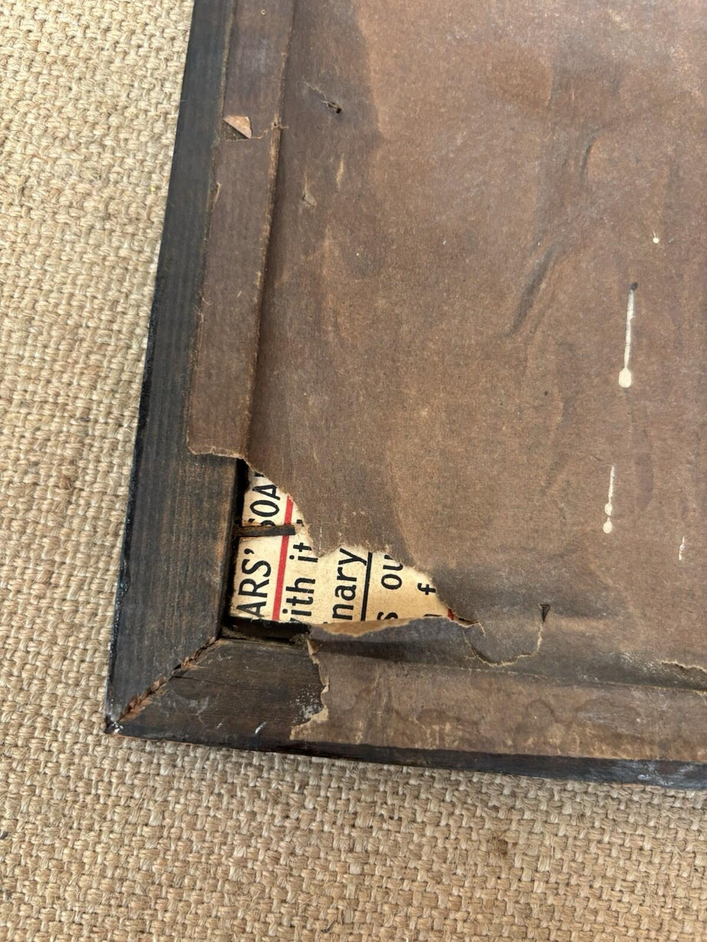 Vintage Pears Print Bubbles - Original Cardboard - Advertisement - Framed
