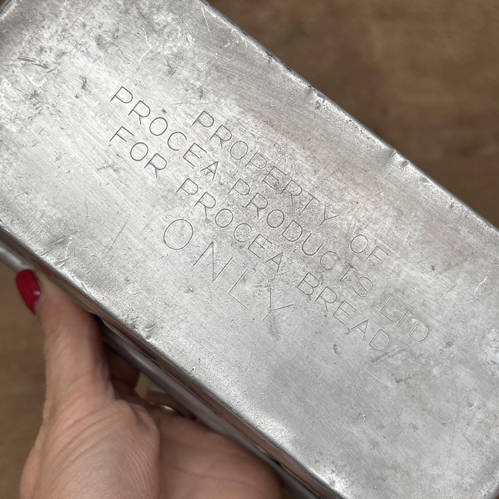 Procea Bread Tin - Vintage Advertising - Baking Kitchenalia