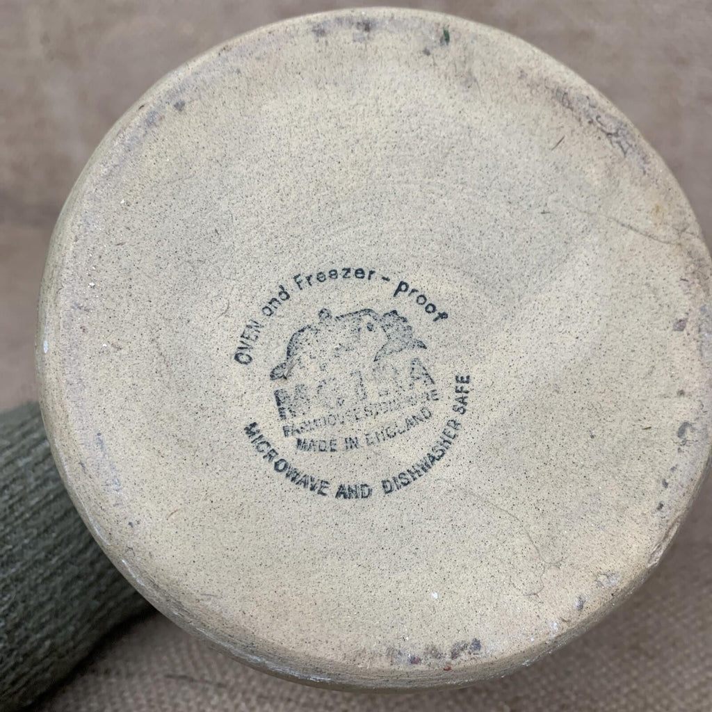 Vintage Stoneware Utensil Pot - Kitchen Things - Farmhouse - Cottage
